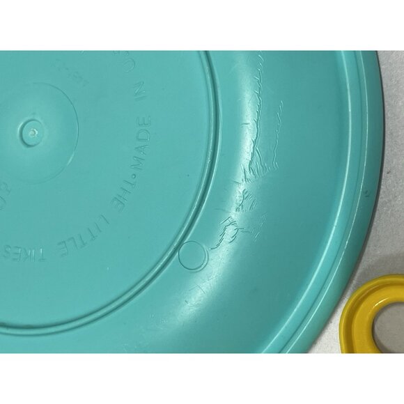 Little Tikes Plates, Cups, Pan 1990s Made In The USA - Picture 4 of 9